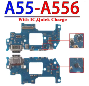 Charging Port Dock Connector Flex Board For Samsung Galaxy A55 5G SM-A556B