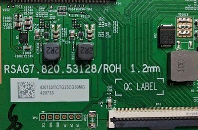 T CON BOARD FOR HISENSE 65U7QTUK 65" SMART LED TV RSAG7.820.53128/ROH - Image 2