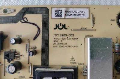 JSL16203-002 POWER SUPPLY FOR SHARP LC-60UI9362K 60" TV - Image 2