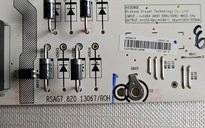 POWER SUPPLY BOARD HISENSE 65E7QTUK PRO RSAG7.820.13067/ROH - Image 2