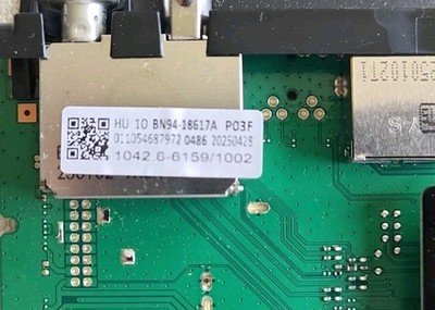 SAMSUNG QE55QN1EFA MAIN BOARD - BN94-18617A, BN9418617A SCRN: CY-QF055RLAV3H - Image 3
