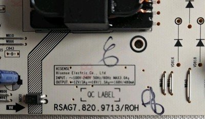 RSAG7.820.9713/ROH POWER SUPPLY FOR HISENSE 50AE7400FTUK - Image 2
