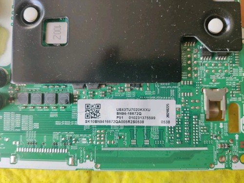 MAIN BOARD BN96-50988Q BN94-16672Q FOR SAMSUNG UE43TU7020K TV SCR: CY-GT043HGHV3 - Image 2