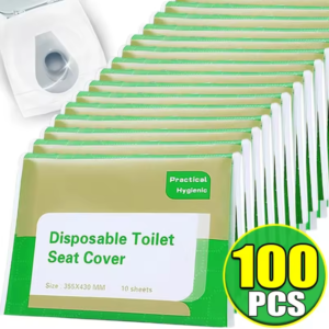 100Pcs Disposable Toilet Seat Covers Paper Travel Waterproof Hygienic Seat Cover