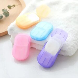 Foaming Soap Flakes Washing Hand Paper Slice Sheets Travel Portable 20~100sheets